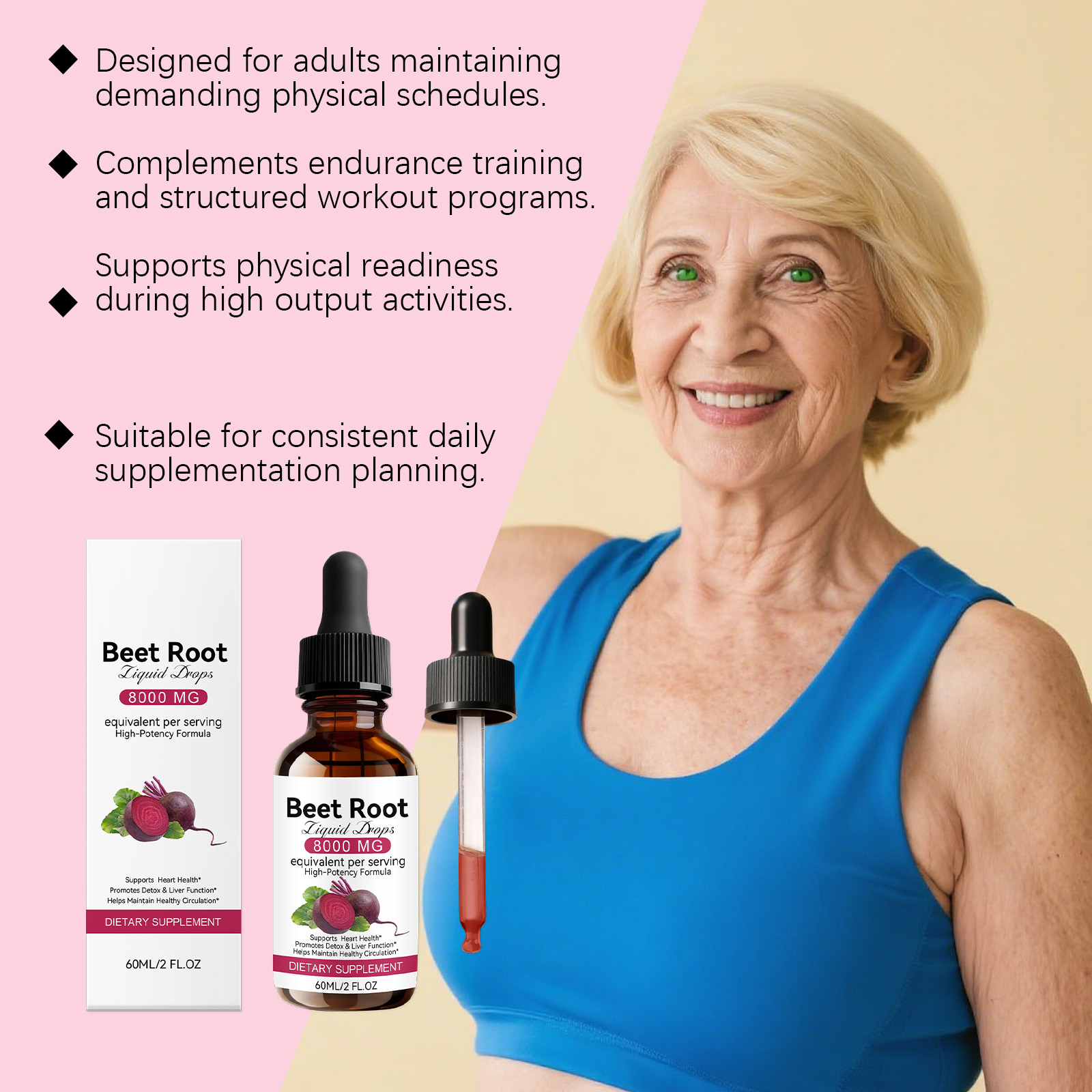 Beetroot Drops Contain Natural Beetroot Ingredients Fit Sports Crowd Drink Energy Supplement