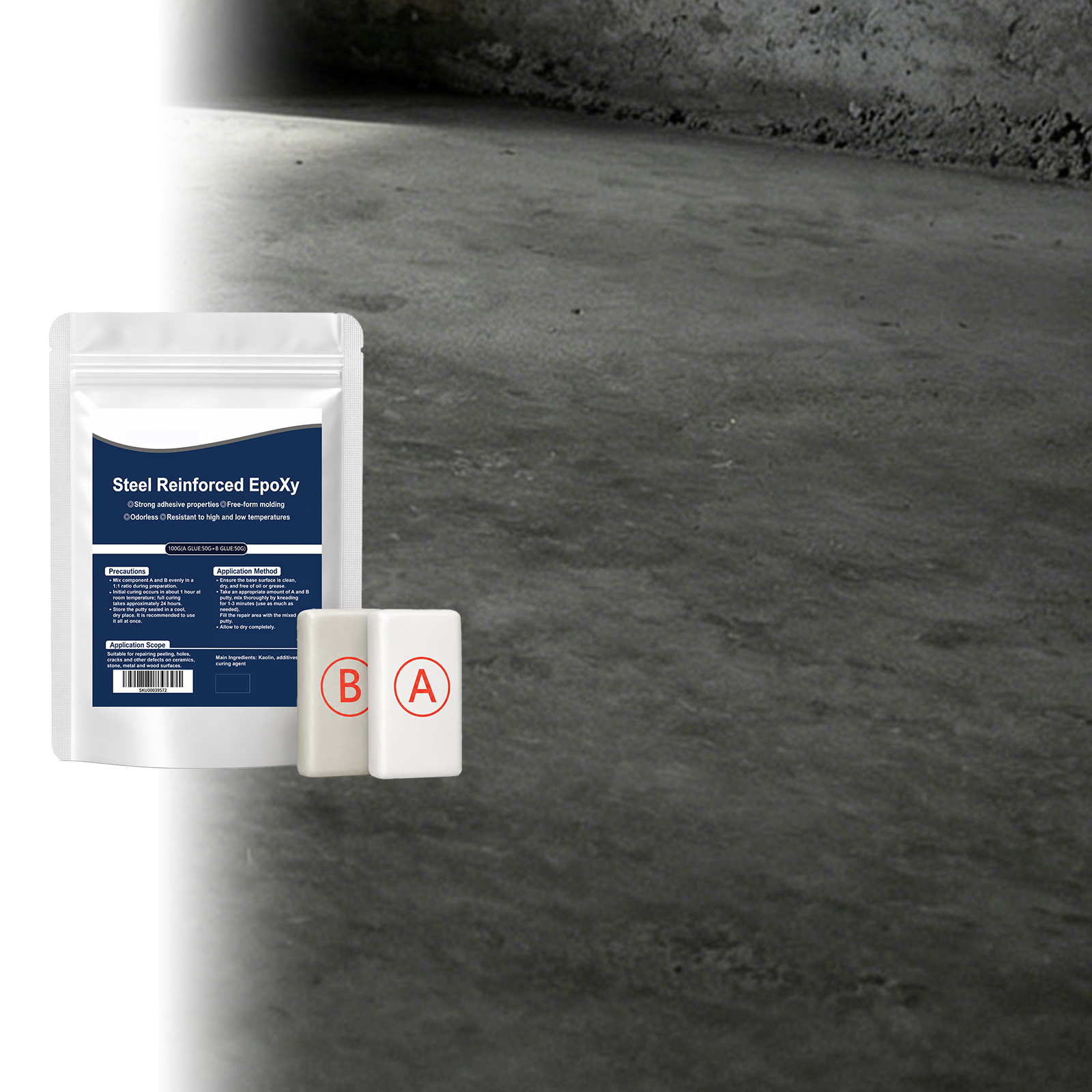 Multi Purpose AB Repair Glue Fast Drying Waterproof Strong Bond For Metal Plastic Ceramic Multiple Materials Application