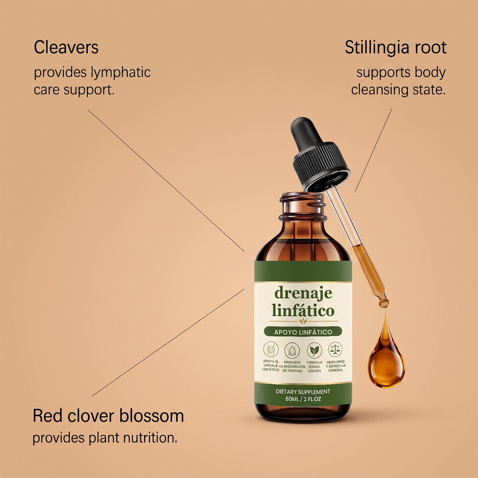 Herbal Drops With Four Plant Extracts Scientifically Blended Traditional Gentle Formula For Daily Consumption