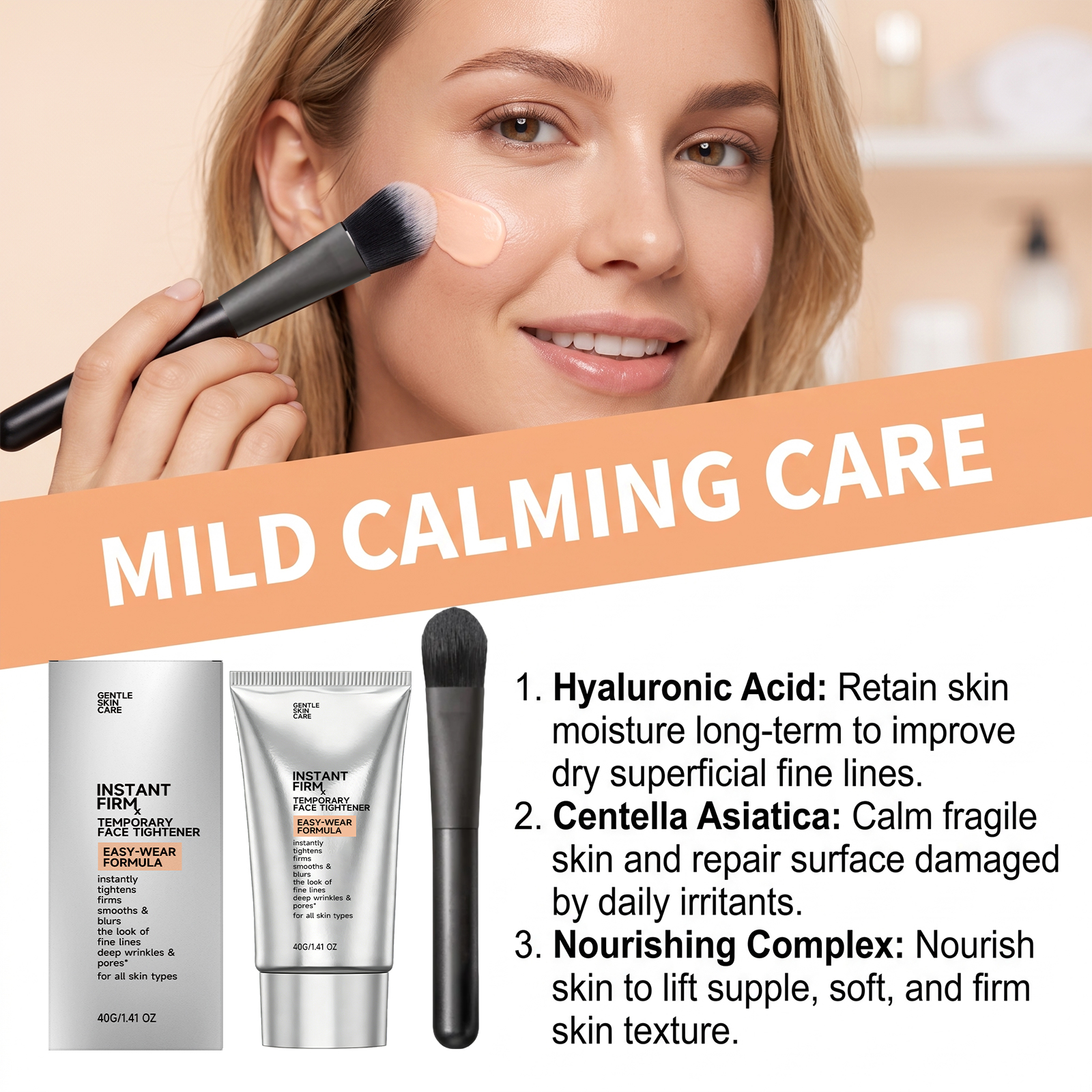 Moisturizing Facial Care Cream Hydrating Soft Glossy Delicate Comfort Daily Care For Facial Skin
