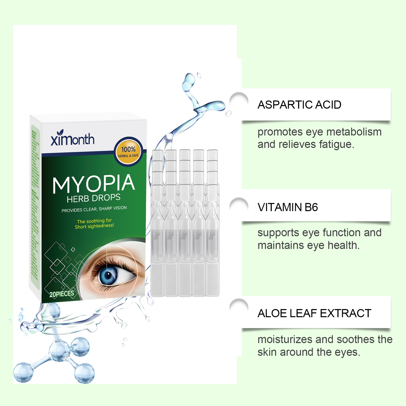 Eye Care Drops Refreshing Hydrating Gentle Portable Carry Daily Eye Care Eye Drops