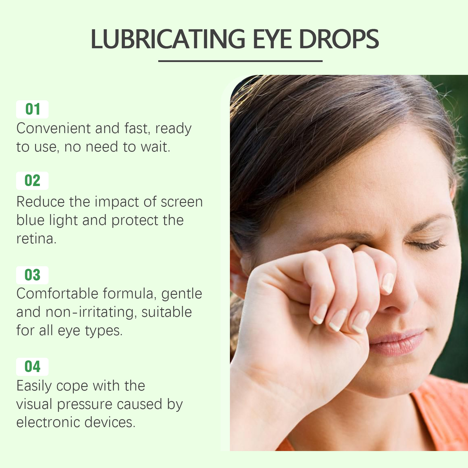 Eye Care Drops Refreshing Hydrating Gentle Portable Carry Daily Eye Care Eye Drops