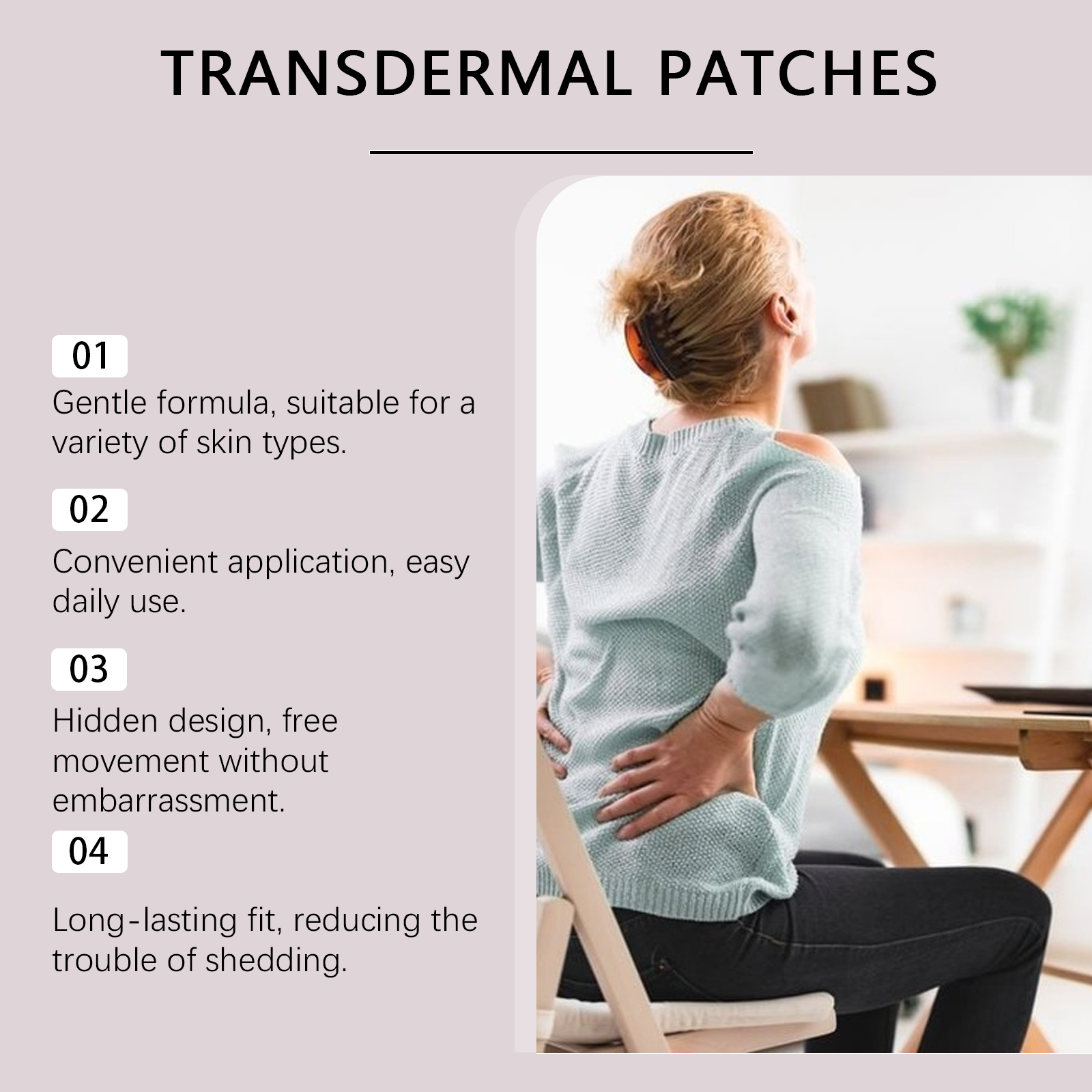 Body Care Patch Daily Mild Care Portable Red Ginkgo Ginseng Body Care Sticker For Skin Daily Use