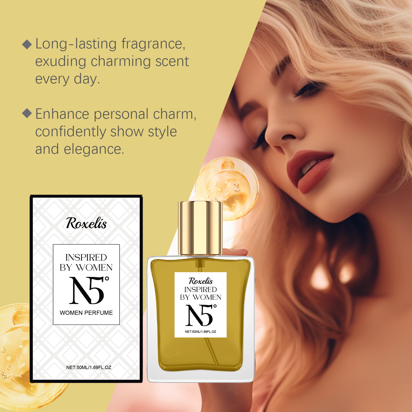 Natural Scent Women Perfume Fresh Floral Long Lasting Gentle Elegant Natural Delicate Fragrance