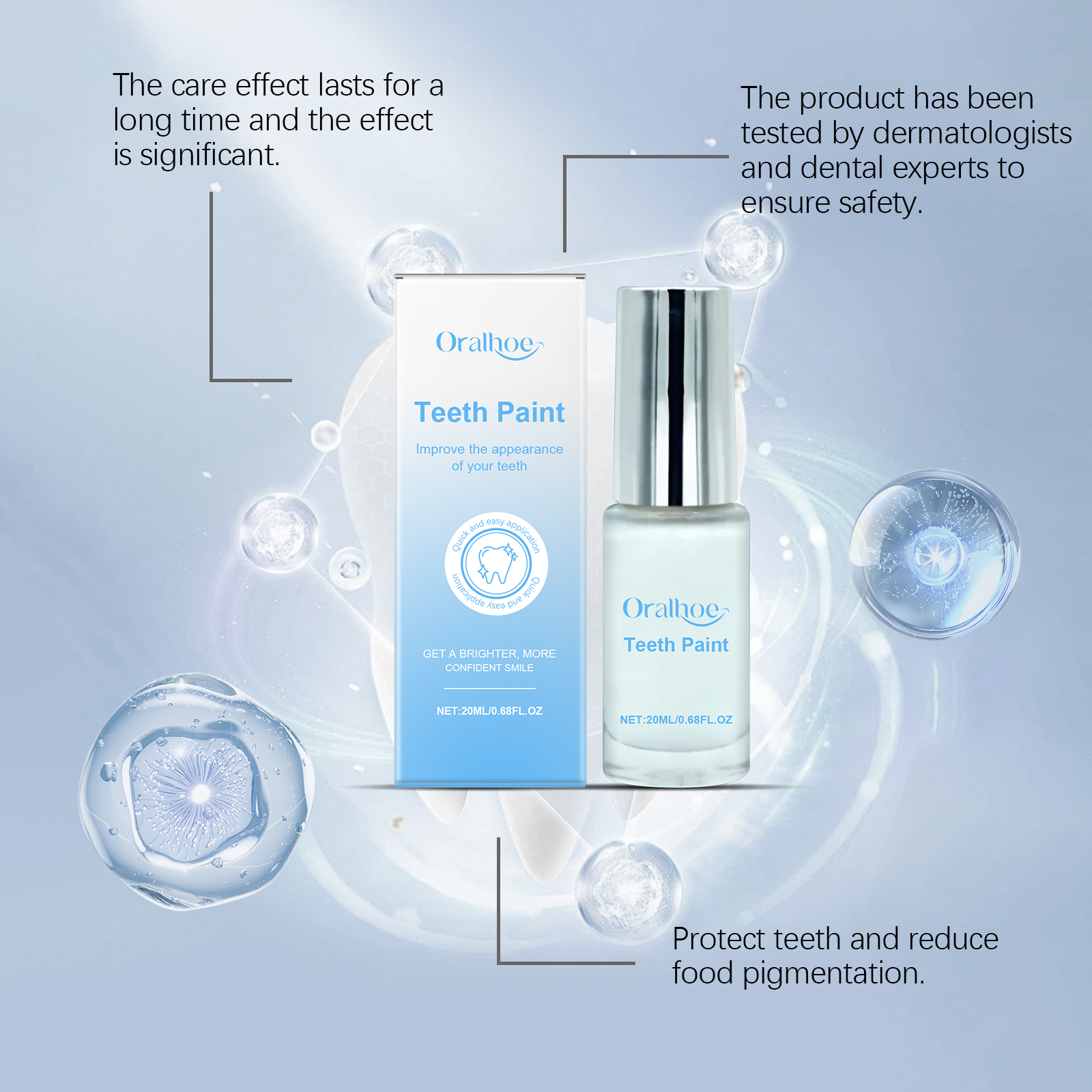 Dental Care Varnish For Teeth Oral Cleaning Stain Dirt Removal Fresh Care Liquid