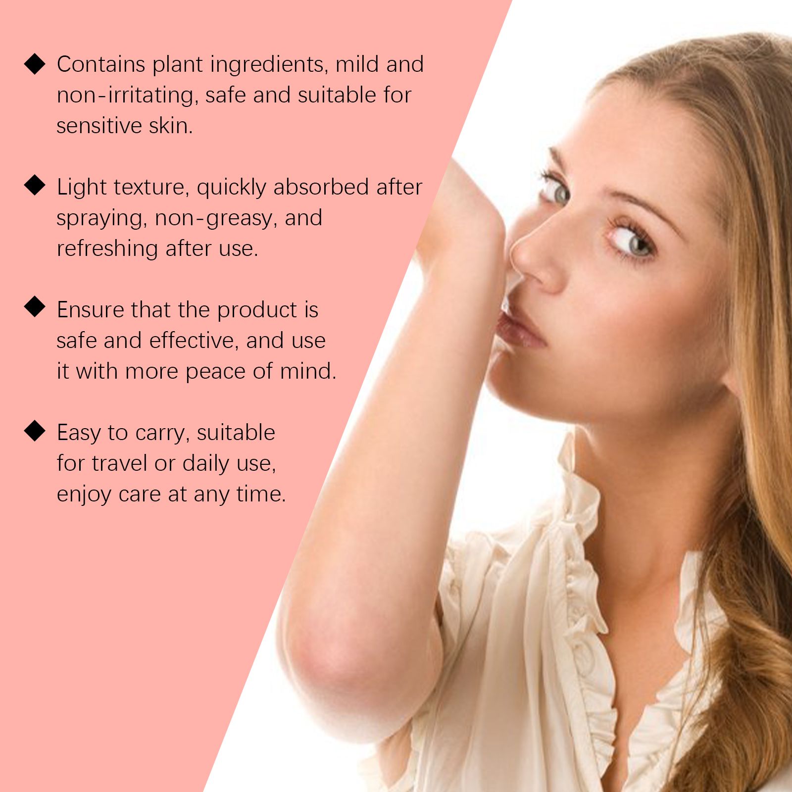 Women Hair Perfume Spray Rose Scent Nourishing Hydrating Long Lasting For Daily Hair Care