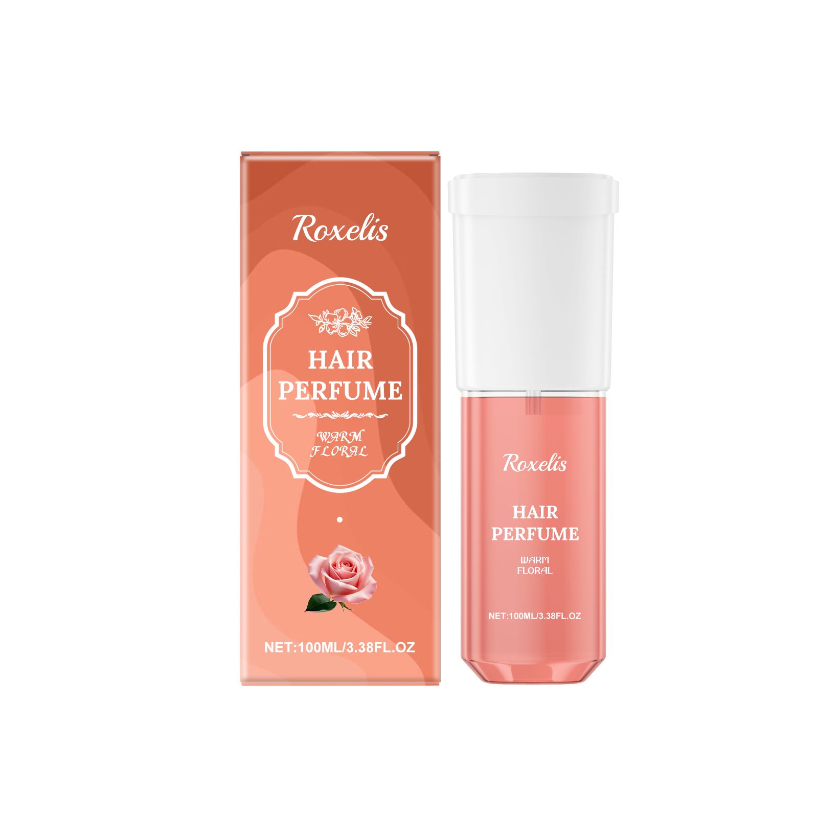 Women Hair Perfume Spray Rose Scent Nourishing Hydrating Long Lasting For Daily Hair Care
