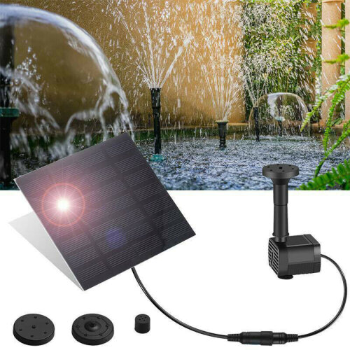 Solar Powered Fountain Water Pump Kit Pool Garden Pond Watering Submersible