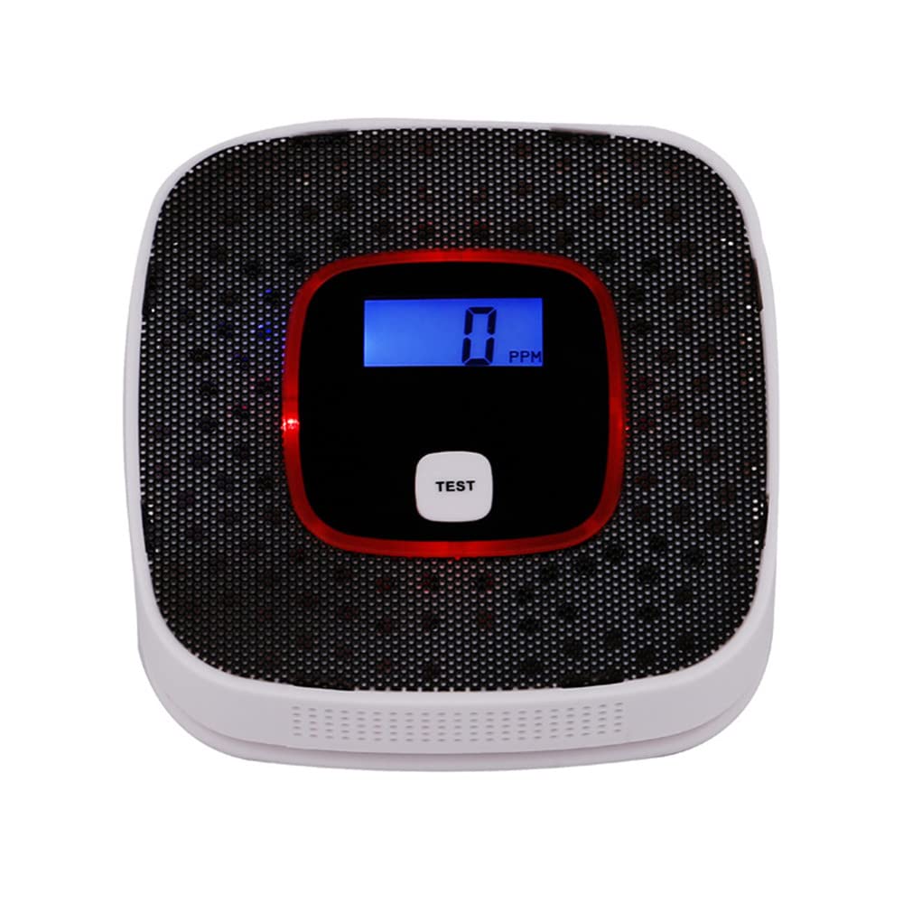 Carbon Monoxide Alarm Detector Latest EN 50291:2018 Certified, CO Alarm Detector Monitor with Digital Display, Replaceable AA Battery Operated