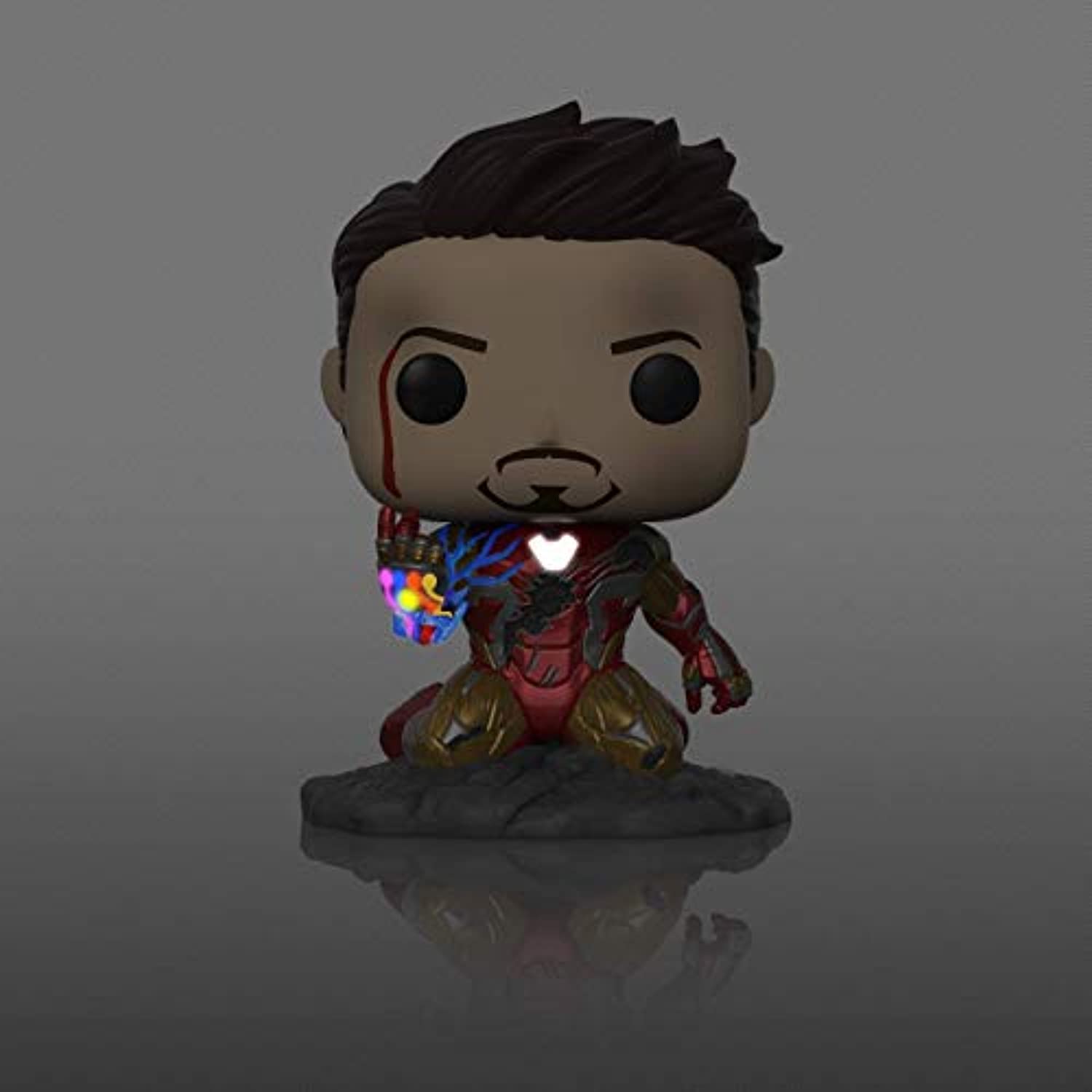 Funko pop Avengers Endgame I Am Iron Man Glow In The Dark Deluxe Vinyl Figure with Display Box Collectibles Marvel Action Figure Gifts for Kids Adults Fans Multicolored