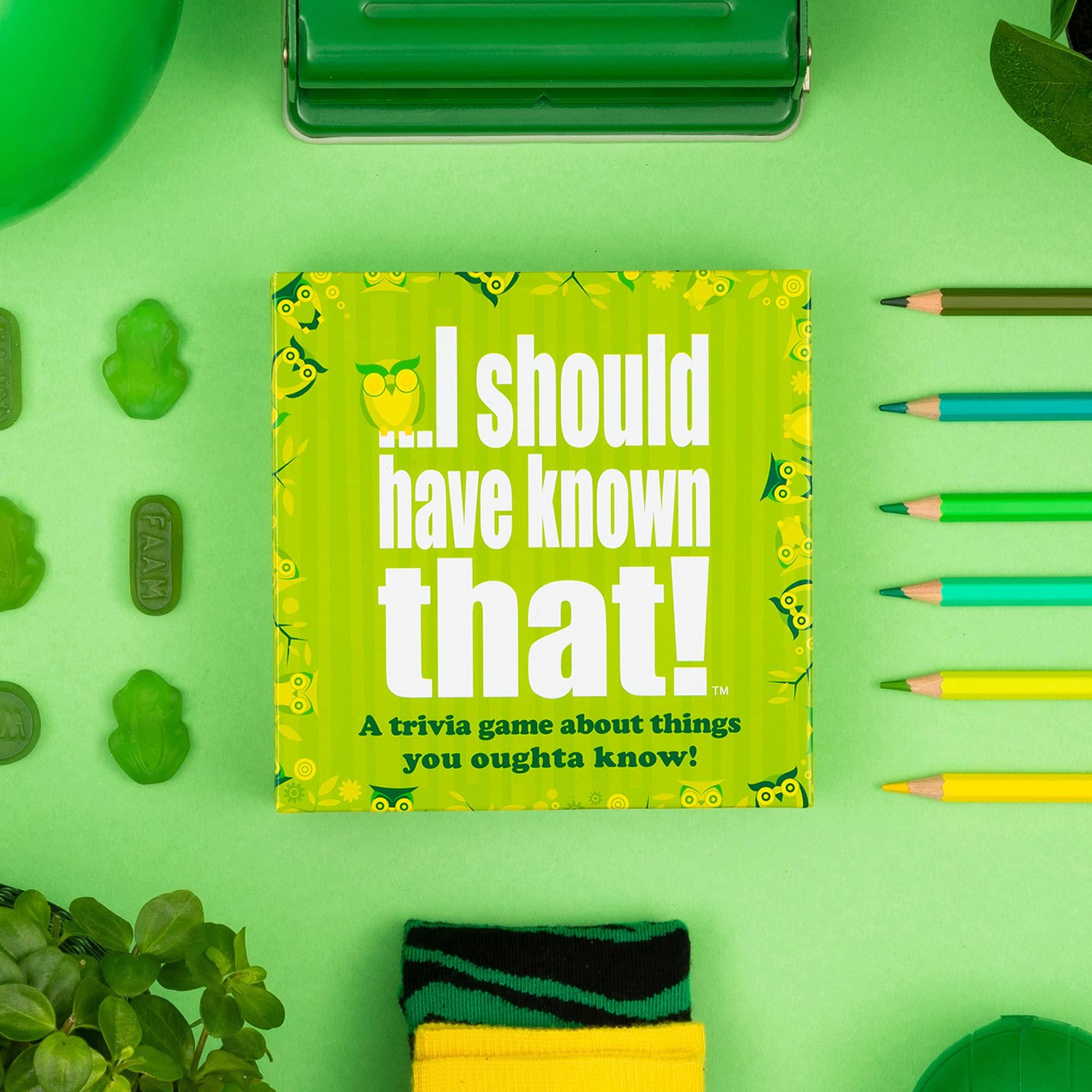 I should have known that Cards About Things You Oughta Know Trivia Card Game Family Board Party Games Toys for Adults Green