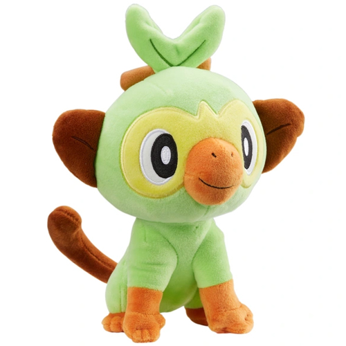Pokémon Grookey Plush Figures 20cm Animal Stuffed Doll Cuddly Soft Toy for Collection Gifts for Girls Boys and Anime Fans