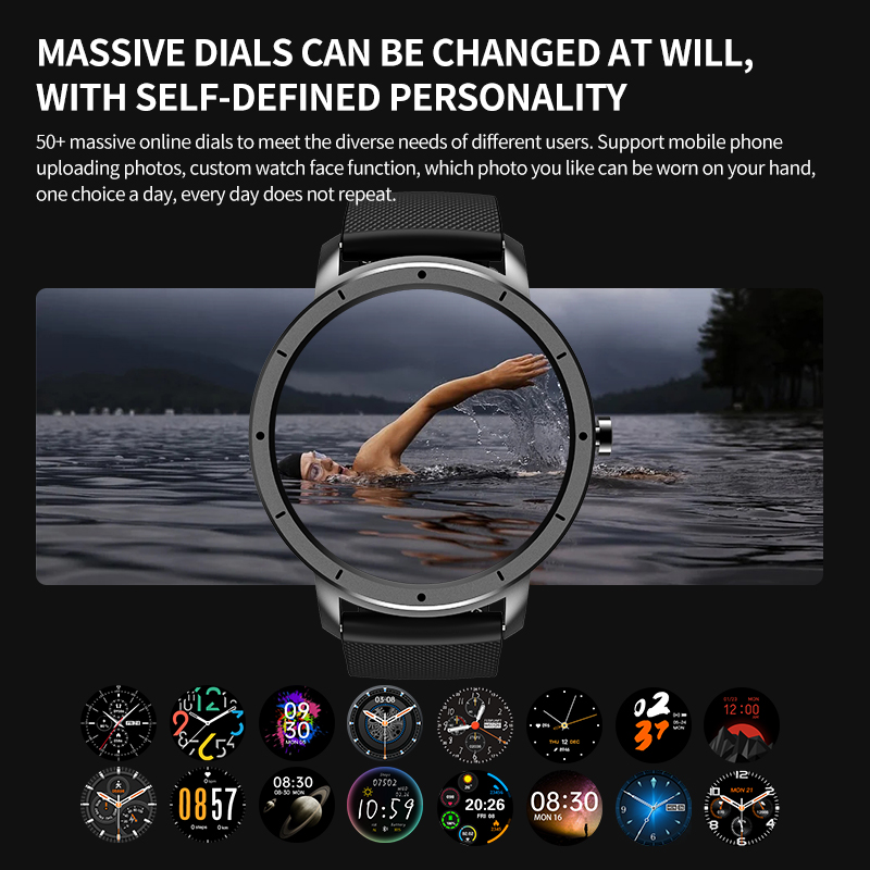Smart Watch Men Women IP68 Waterproof Fitness Band Heart Rate Sleep Monitor SmartWatch Android IOS PK Mibro Air