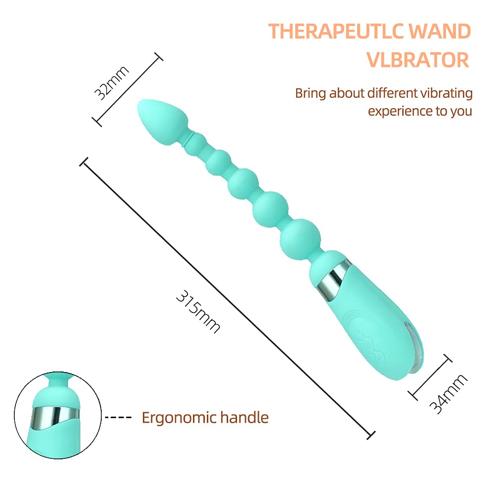 Vibrating Beads Plug Anal Training Beads Soft Medical Silicone Trainer Kit Anal Plugs G-spot Vibrators Adult Sex Toy with 7 Vibration Modes Waterproof for Beginner Women and Men