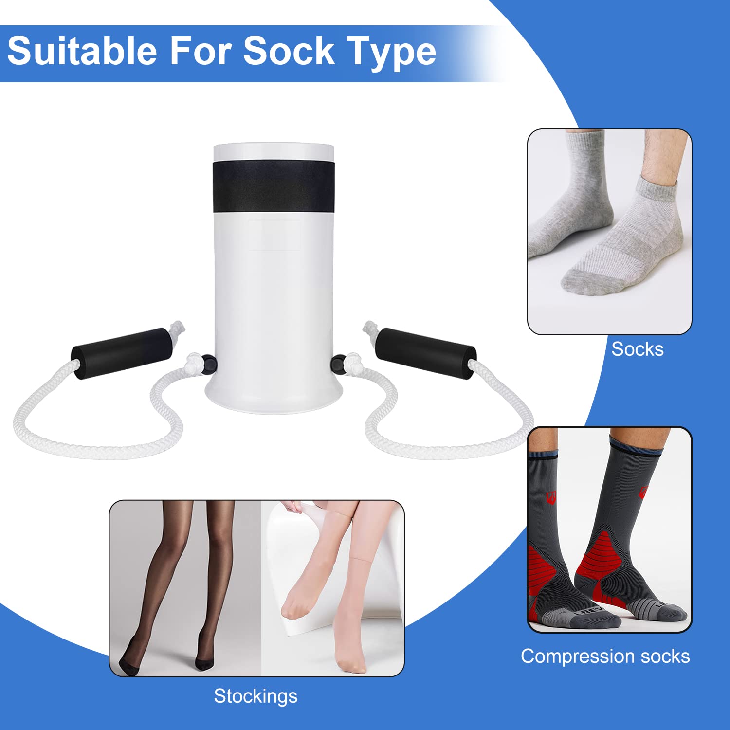 Sock Aid Kit  Sock Helper-Easy on|For Elderly |Senior| Pregnant|Diabetics