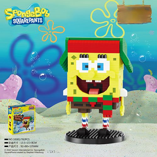 SpongeBob 3D Model Flower Block Home Decoration Gift Childrens Toys