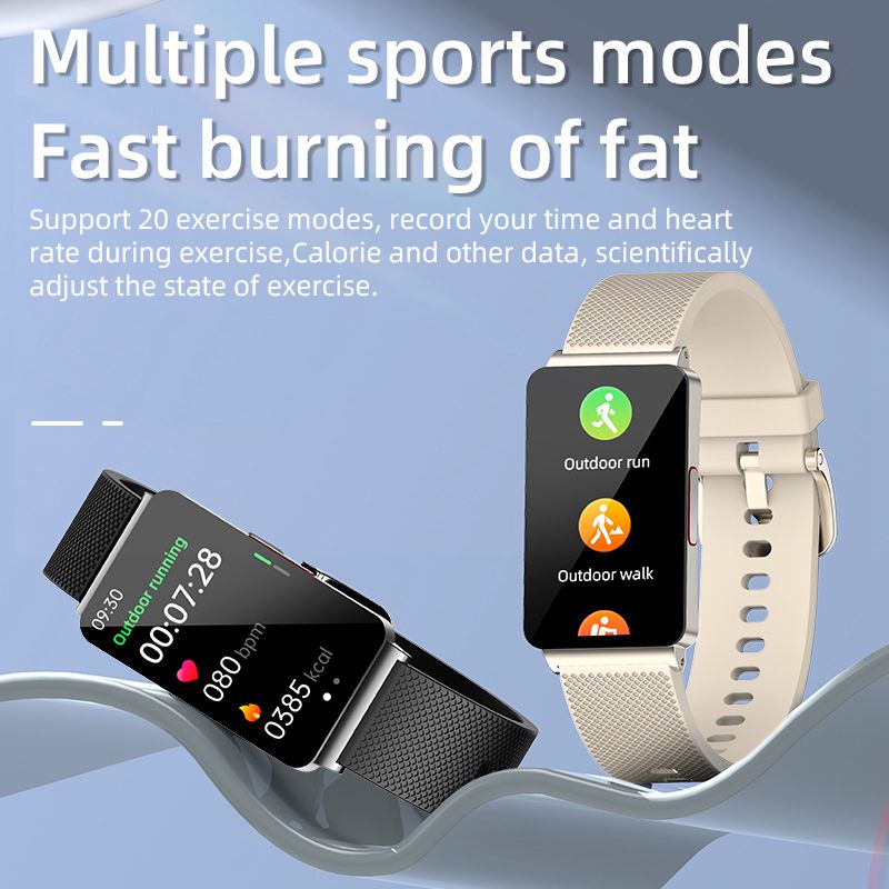 1.57-inch New ECG Blood Glucose Blood Oxygen Heart Rate Temperature Monitoring Multi Sport Mode Men Womens Smart Watch