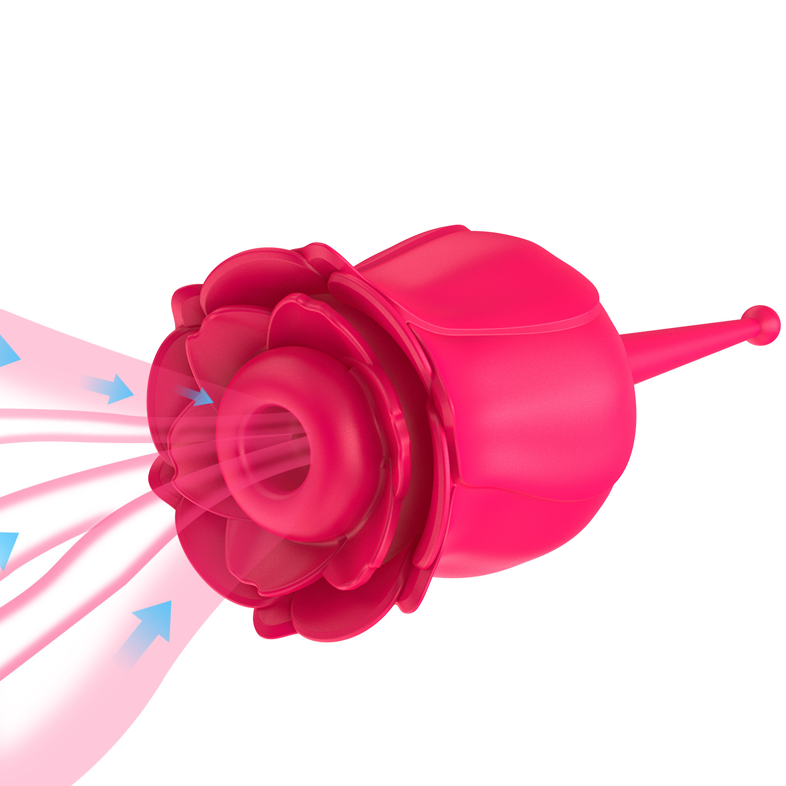 (Rose Red) Rose Vibrator Sex Toys for Adults Clit Vaginal Nipple Sucker Breast Enlarge Massager Masturbation