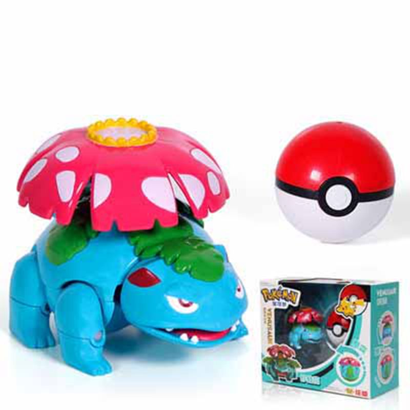 Frog Flower POKEMON Pet Package Pokemon Ball Kids Toys
