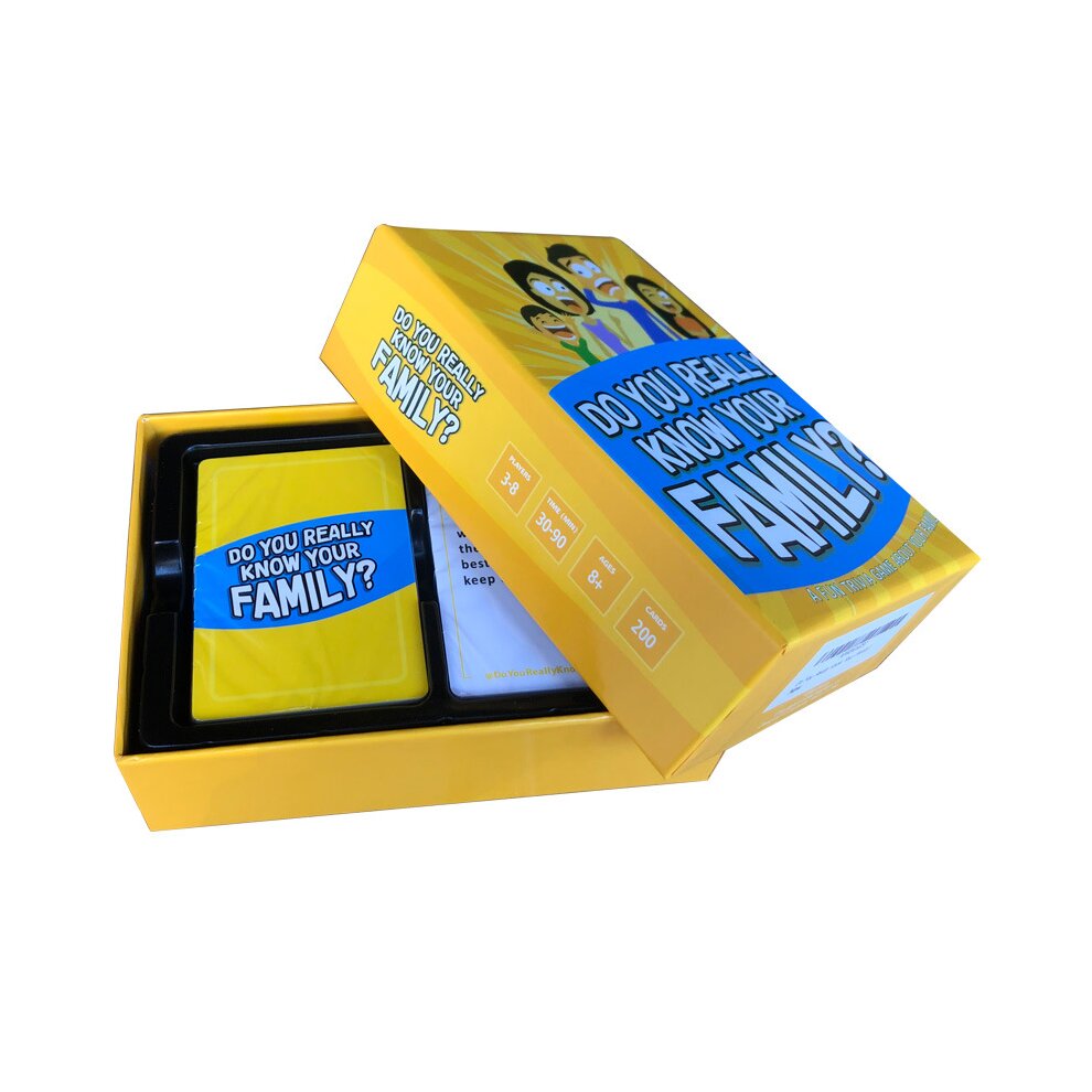 Do You Really Know Your Family Card Game Family Party Interactive Game A Fun Family Game Filled with Conversation Starters and Challenges