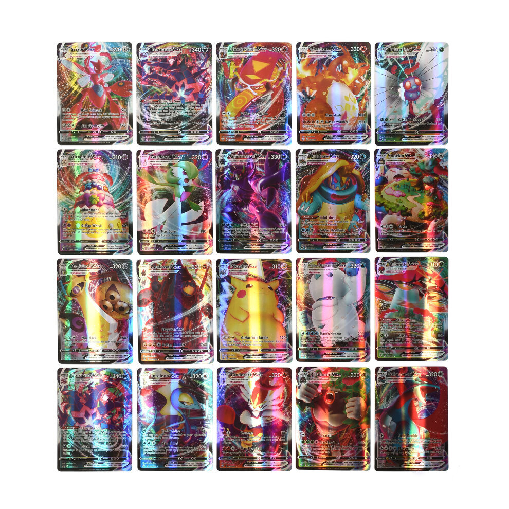 Pokemon Card 100PCS Vmax Shining Trading Card Kid Battle Game Toy Gift