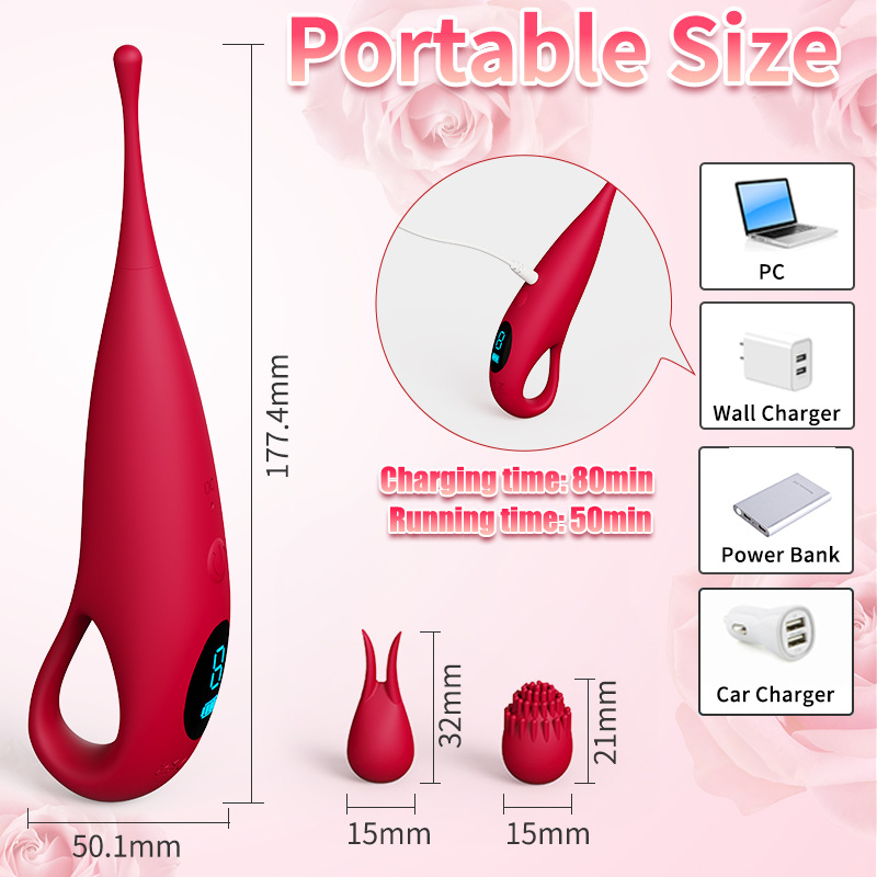 Women Sex Toy Wand Vibrator Female Adult Toys Sex Toys Vibrators with 9 Powerful Vibrations G Spot Vibrator Dildo for Nipple Anal Clitoris Stimulation