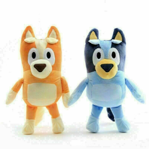2PCS Bluey and Bingo Dog Friends Plush Toy 28cm Stuffed Doll