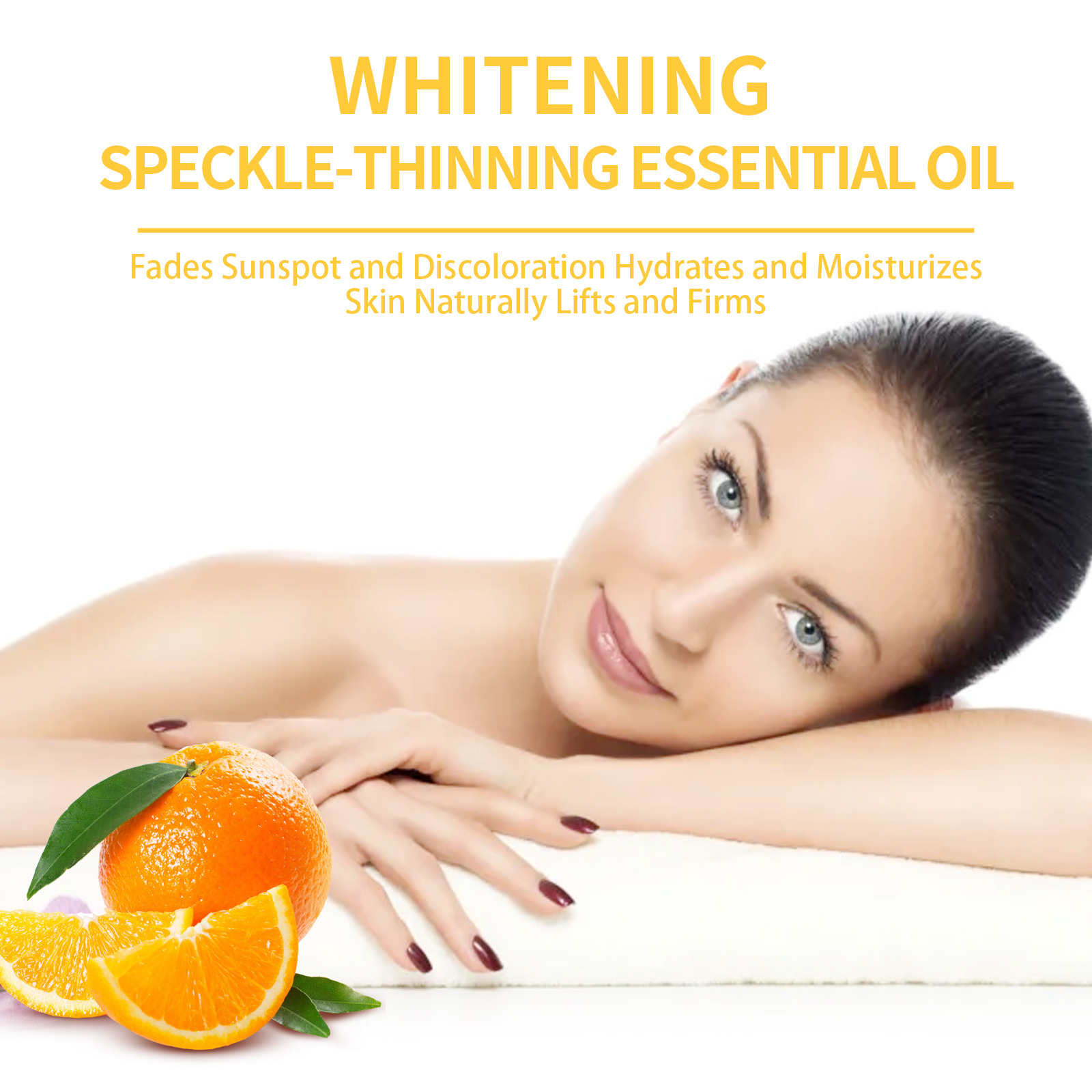 Vitamin C Whitening Freckles Serum Face Essence Remove Dark Spots Freckles Fade Melanin Nicotinamide Essence Brighten Lighten Moisturizing Facial Serum