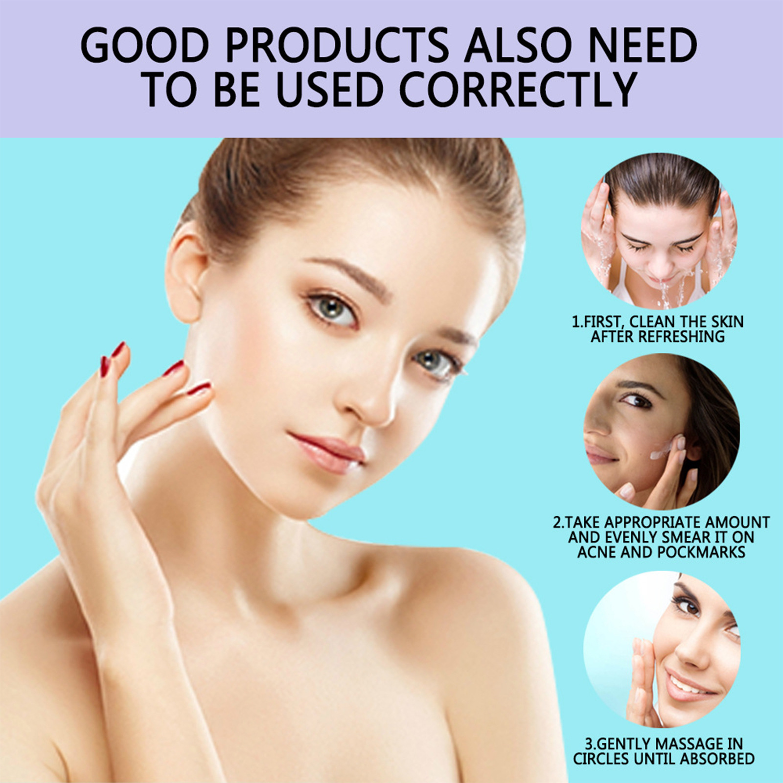 (1 PC) Acne Pockmarks Removal Face Cream Freckle Remover Facial Cream Lighten Acne Mark Acne Spot Cream Hydrating Lift Moisturizing Firming Repair Cream.