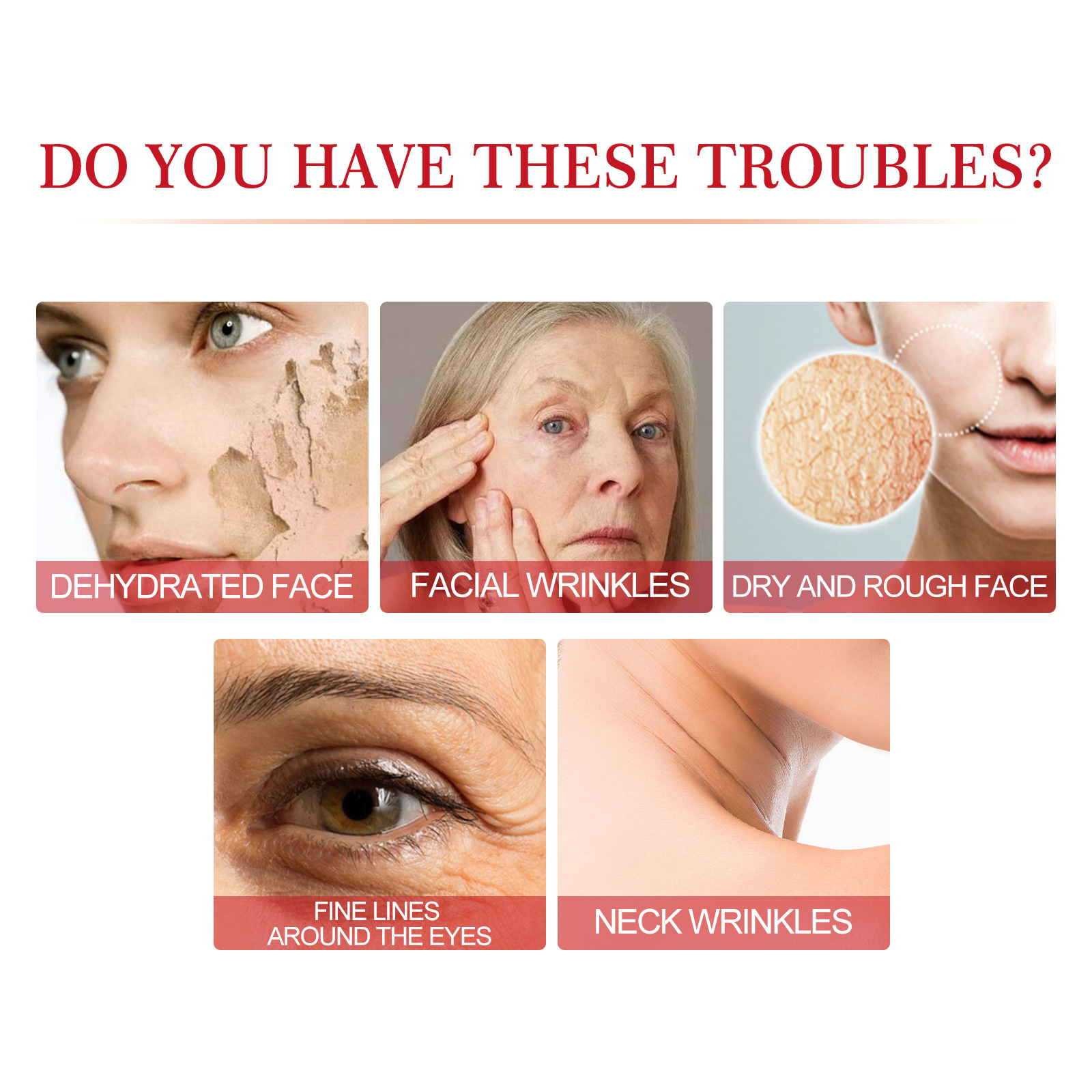(1 PC) Face Firming Tighten Cream Wrinkle Rejuvenation Anti Aging Fade Fine Lines Improve Skin Elasticity Brighten Lifting Nourishing Moisturizing Cream Skin Care