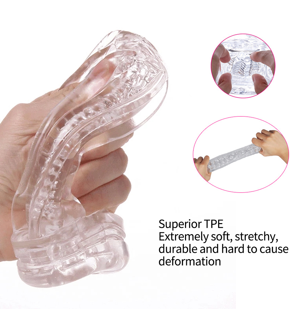 (Masturbator Cup Style A) Sucking Masturbator Cup Artificial Vagina Male Masturbation Vibrator Deep Throat Oral Vagina Suction Blowjob Adults Games Anal Sex Toys for Men Orgasm