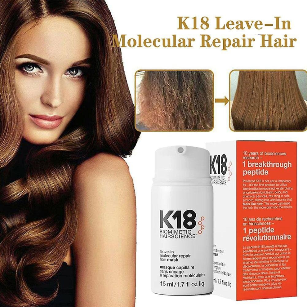 K18 Repairing Mask Nursing Essence Repairing Dry And Damaged Damage Reversing Hair, 15ml