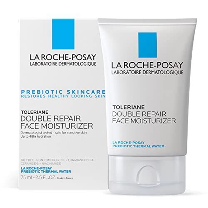La Roche-Posay Toleriane Double Repair Face Moisturizer, Daily Moisturizer Face Cream with Ceramide and Niacinamide for All Skin Types, Oil Free, Frag