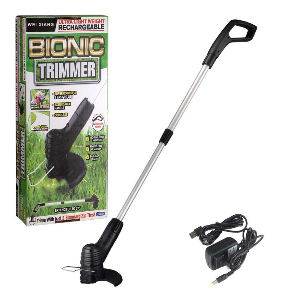 Electric Cordless Grass Trimmer Garden Weed Strimmer Rechargeable