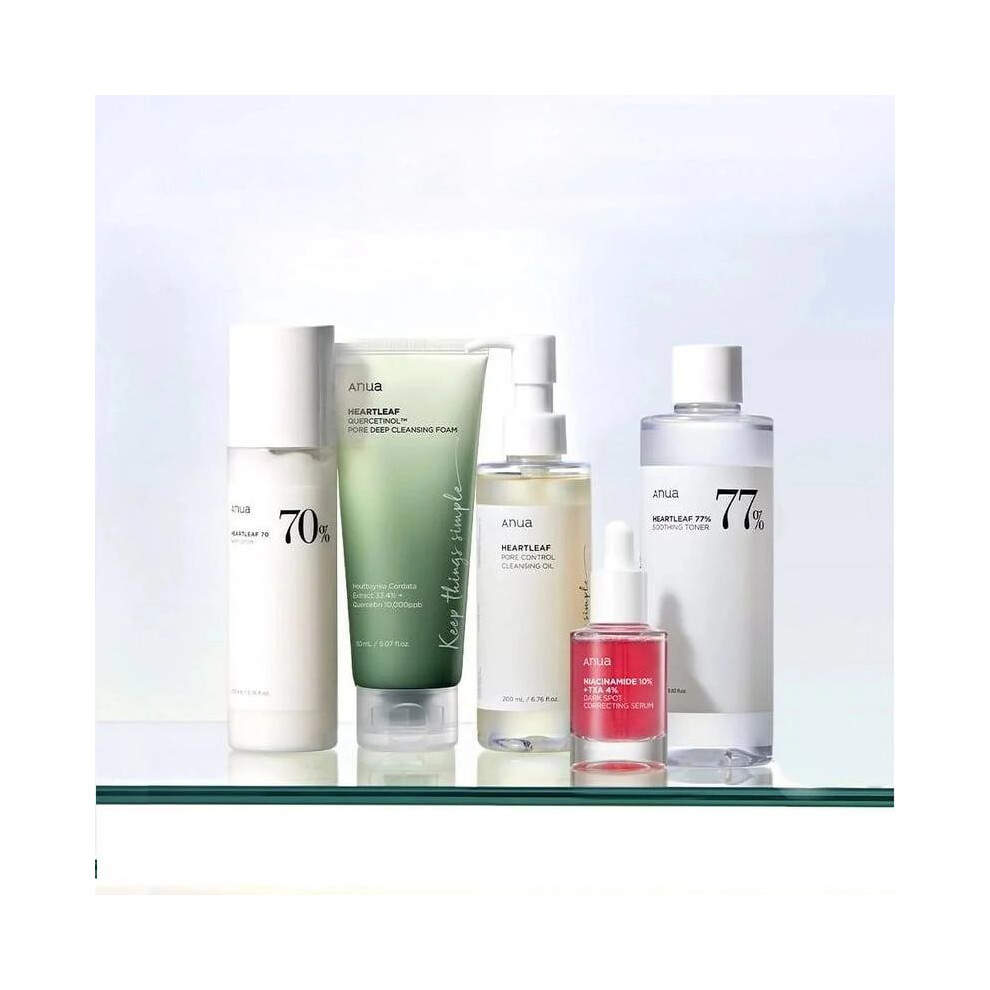 ANUA Ultimate Korean Skincare Set Cleanse and Moisturize Skin Care Gift Sets