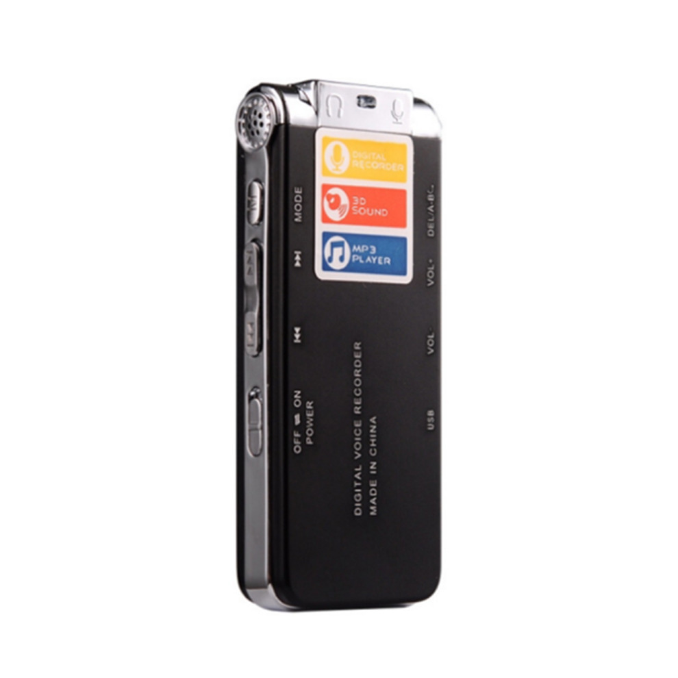 8GB Digital Voice Recorder Voice Activated Recorder with Playback Mini Audio Recorder Po
