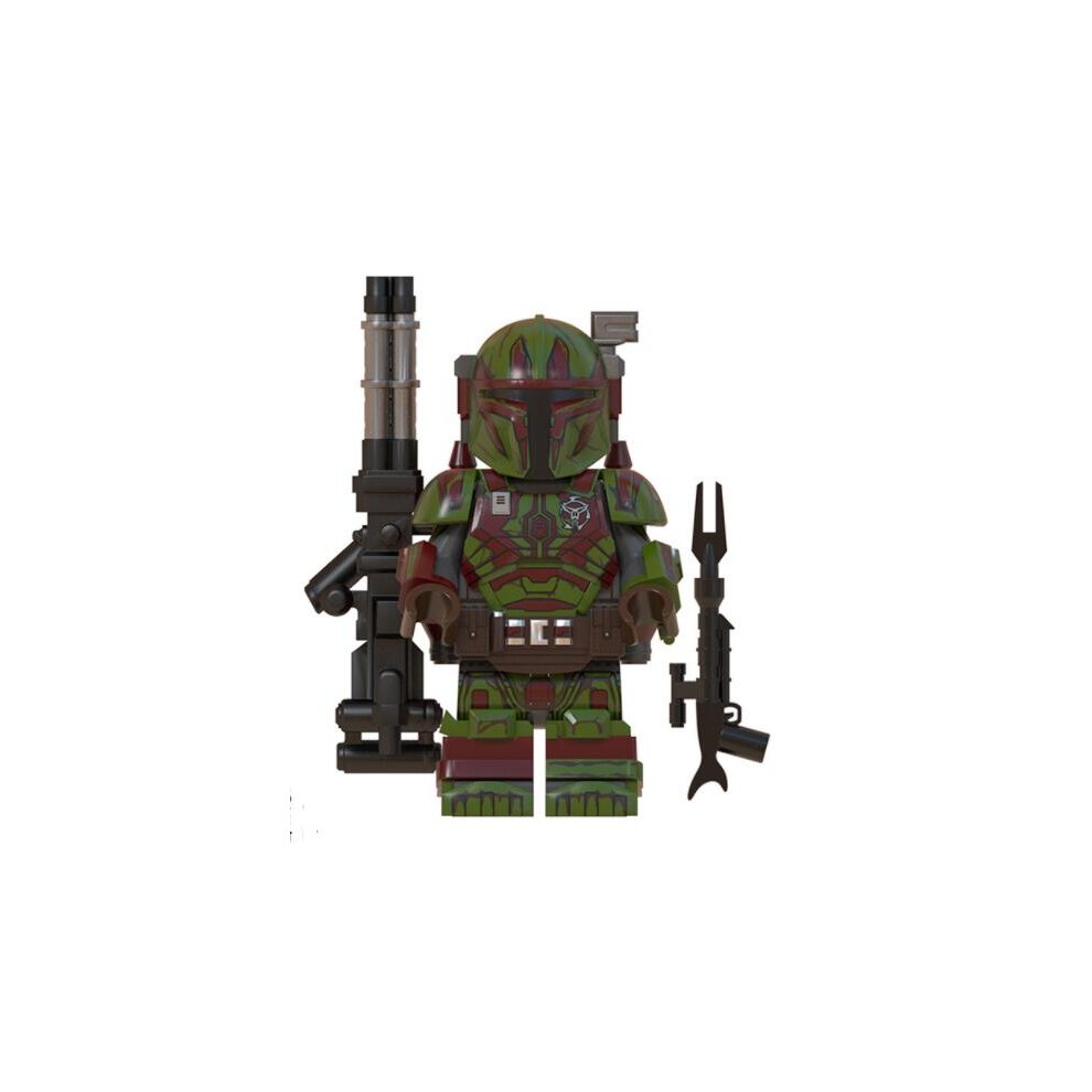 Star Wars Minifigures Mandalorian Building Blocks with Weapons Set Compatible Lego Clone Trooper Action Figure Palyset Mini Battle Figure Toys for Fans Collection and Room Decoration Best Gift for Kids