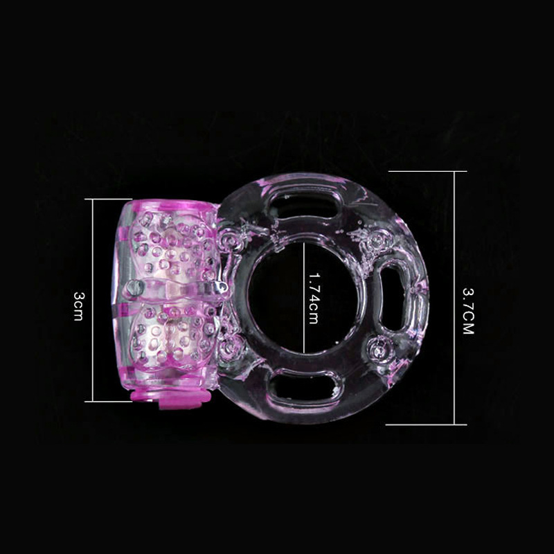 Cock Penis Ring Adult Sex Toy Vibrator Silicone Rubber Male Products Strong Vibration Delay Ejaculation Cock Ring For Men Couples Pleasure