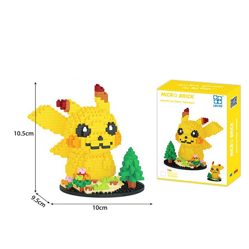 Pokemon Anime Pikachu Mini Building Blocks Toys For Childrens Day Christmas Gift