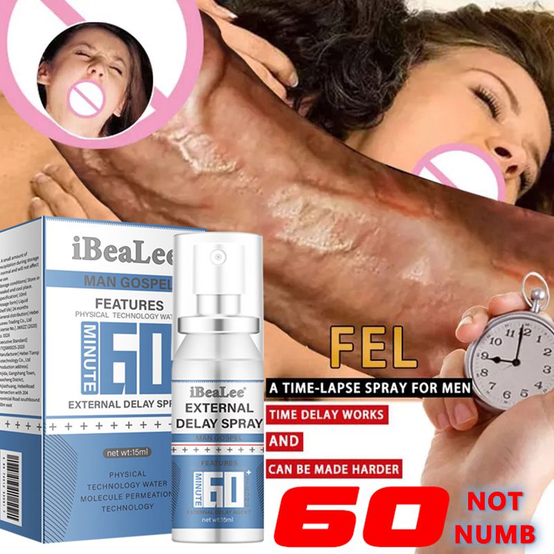 iBeaLee Sex Delay Spray For Men Big Penis Long Lasting Product Anti Premature Ejaculation Long 60 Minutes Penis Enlargement Oil