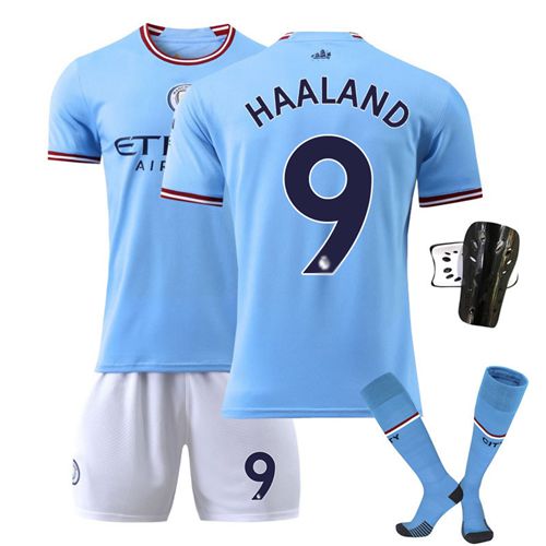 2223 Manchester City jersey No. 9 children adult soccer uniform set
