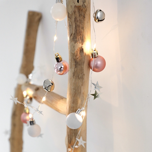 Christmas Decorative Wire Light Ball 20 LED String Lights for Christmas Holiday Decor Battery Operated