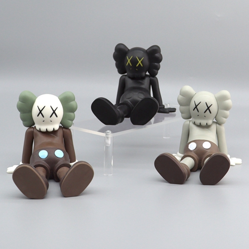 3Pcs Kaws Companion Action Figure Toys Cake Topper Desktop Ornaments
