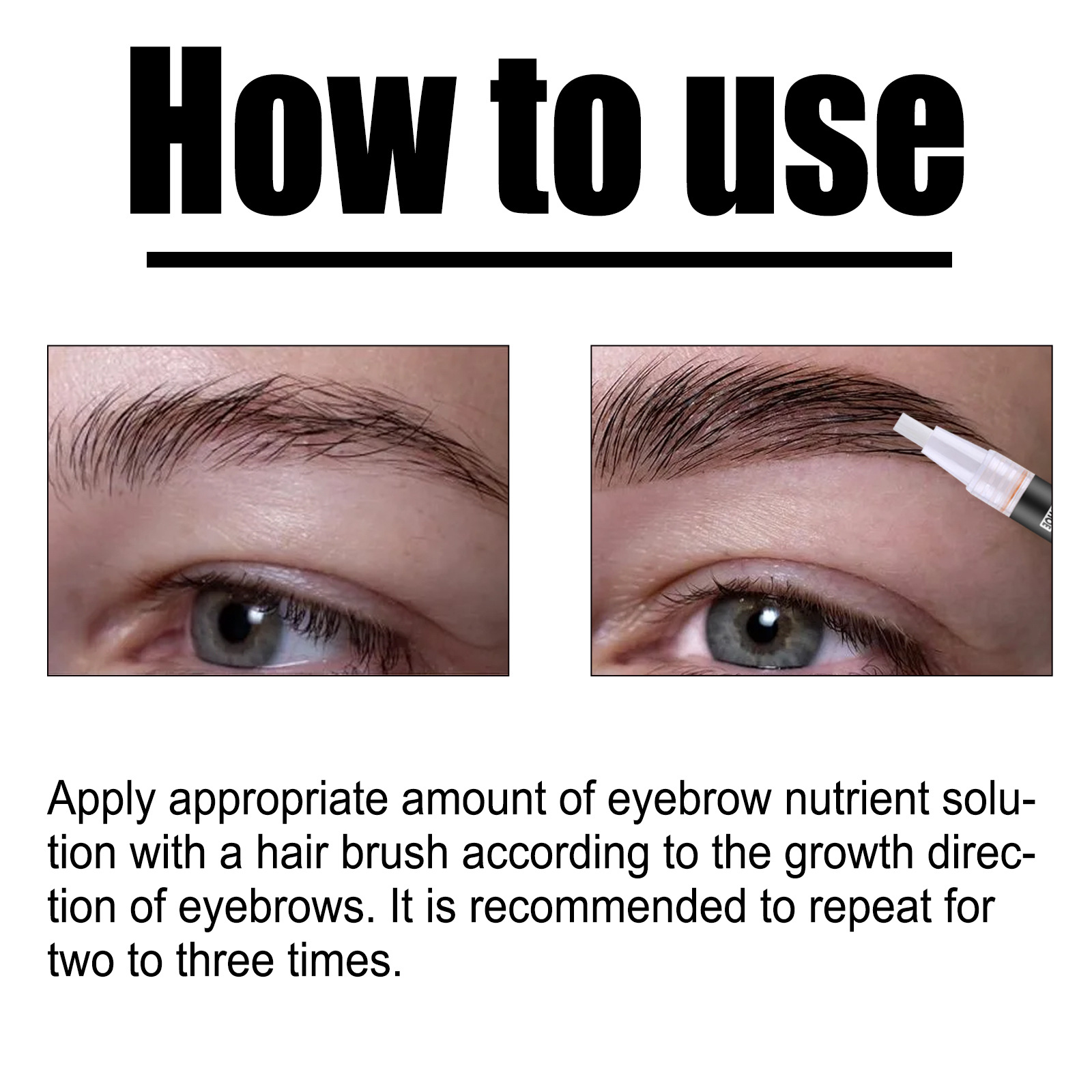 Eyebrow Growth Serum Rapid Brow Eyebrows Enhancing Liquid Boost Longer Fuller Thicker Stronger Healthier Nourishing Natural Eyebrow Solution 3ml.
