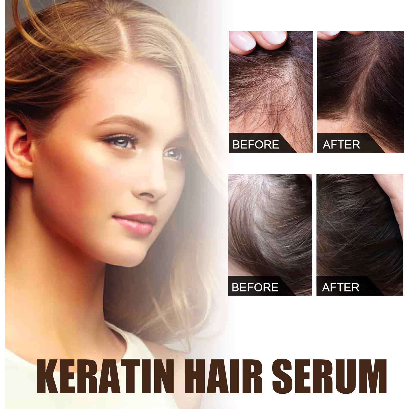 Hair Serum Dense Hair Essence Moisturizing Hair Repair Hair Root Thickening Hairline Strengthening Firming Hair Care
