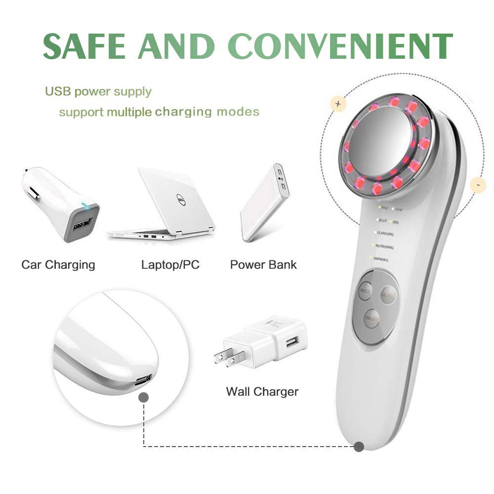 Facial Massager Face Cleaner Lifting Device Wrinkles Remover Skin Care Tools Promote Cream Absorption Lift Firm Tighten Skin