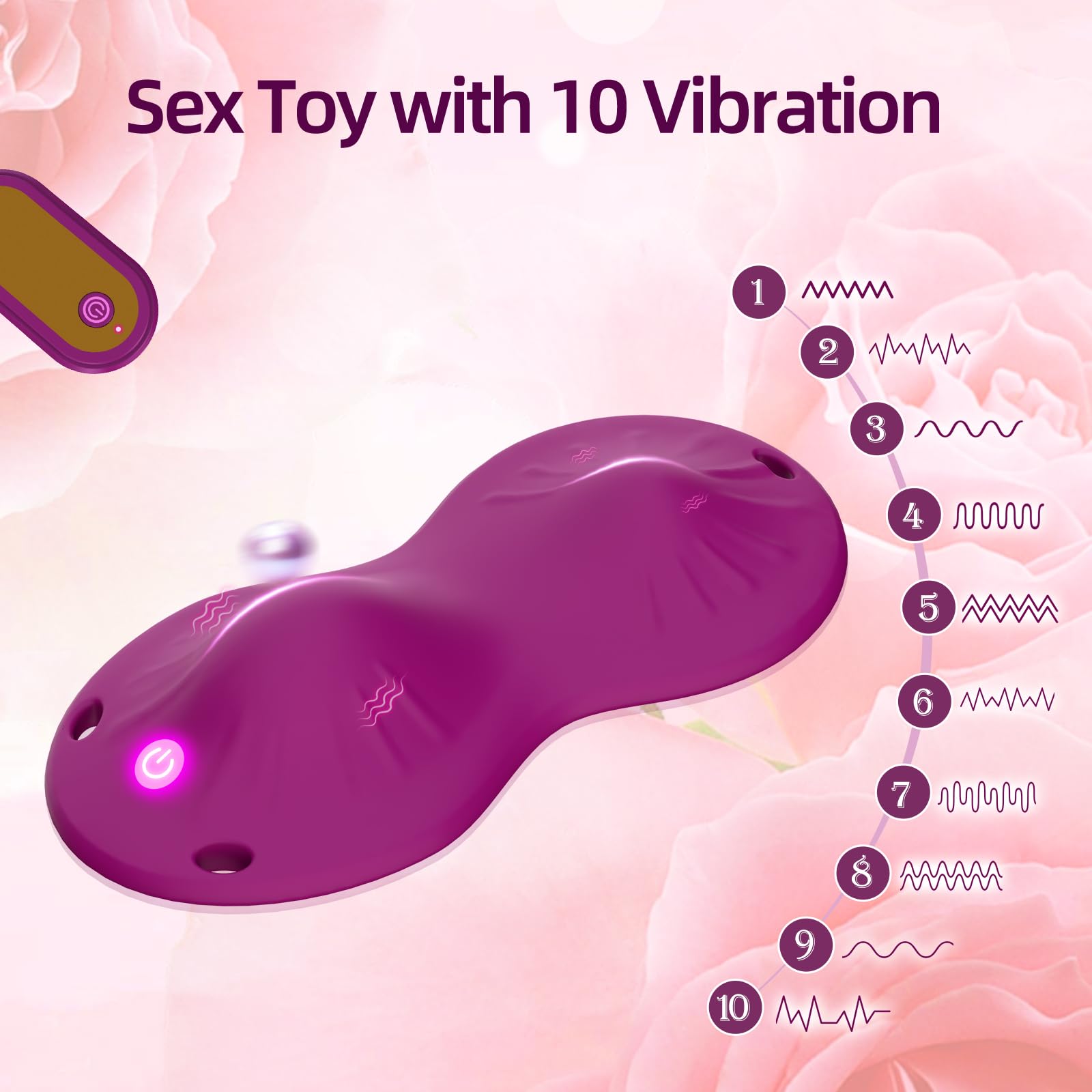 Wearable Panty Vibrators Sex Adult Toys Mini Vibrator Modes Panties Clit Stimulator Dildos Massager for Beginner Couples Women with 10 Vibration