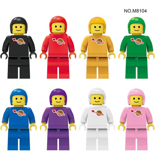 8pcs Astronaut Building Block Minifigures Assembled Collection Toys Kids Birthday Xmas Gifts