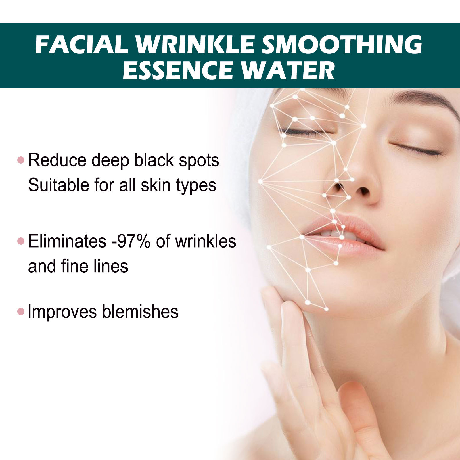 Anti Aging Serum Spray Anti Wrinkle Facial Moisturizer Fade Fine Lines Whitening Firming Skin Brighten Nourish Eye Line Remover Essence Spra Skin Care