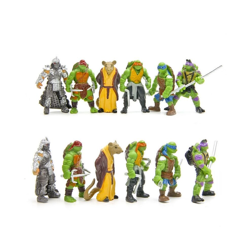 6Pcs Teenage Mutant Ninja Turtles TMNT Action Figures Collection Toys Set